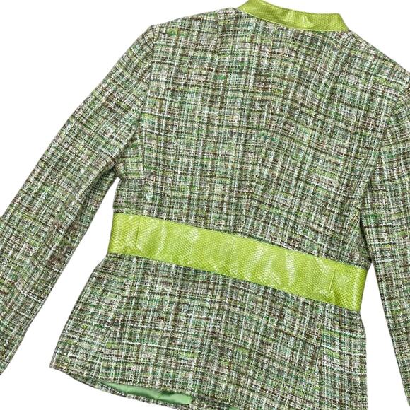 DOLCE & GABBANA Water Snake Green Tweed Boucle Blazer - Picture 9 of 12